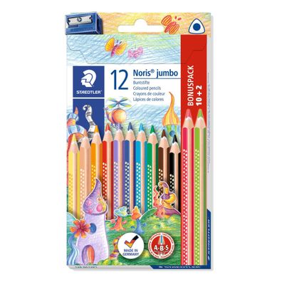 Staedtler Buntstift Noris jumbo 10 + 2 FSC 100