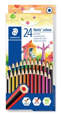 Staedtler Buntstift Noris colour 24 100% PEFC 4007817009239