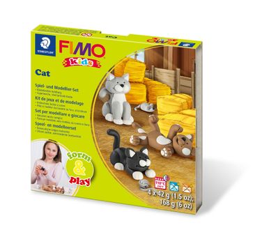 Staedtler Set Mod. masse Fimo kids F&P Cat