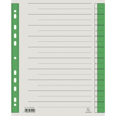 Trennblatt Mikroperf 230g/qm gn