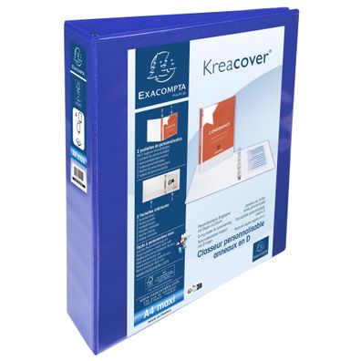 Ringbuch A4 KC 2Tasch 4D R40mm blau