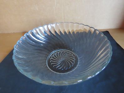 Schüssel Glasschüssel Gebäckschale rund gewellter Rand ca. 7 cm H