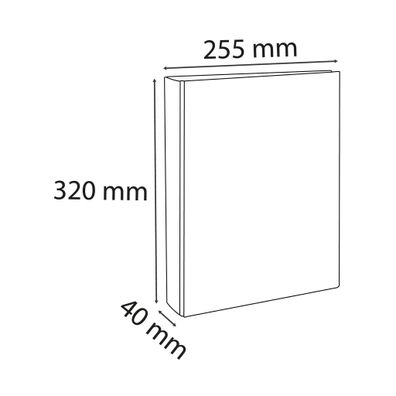 Ringb A4 PP mE 2R 30mm sort