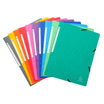 Eckspannmap A4+ mE Cspan 400g sort