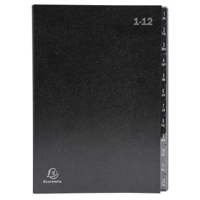 Pultordner Ordonator 1-12 schwarz