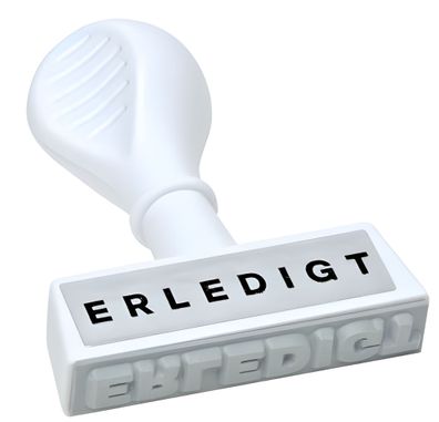 WEDO Stempel Text Erledigt 4003801005867