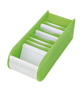 WEDO Karteibox A8 500 gefüllt grün