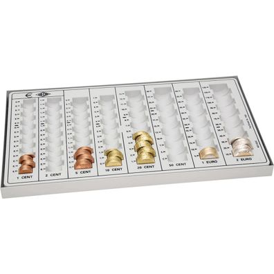 WEDO® Geldzählbrett Kompakt 33,3 x 3,1 x 18,3 cm lichtgrau
