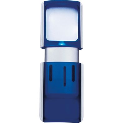 WEDO® Lupe 3-fach 4,7 x 11,8 x 1,4 cm (B x H x T) Kunststoff blau