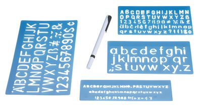 WEDO Schriftschablonen Set 4003801002491