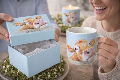 Becher Cow Bella - Herzliche Kuh-Tasse 300ml inklusive Geschenkbox