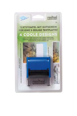 Trodat Stempel Cool Tool m. G. blau 5 Zeilen