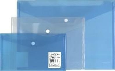 HLZ Dokumententasche PP Druckknopf A4 transp farblos