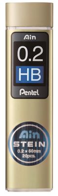 Pentel Feinmine AIN STEIN 0,2mm, 20St