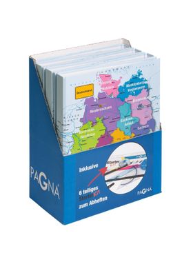 Pagna VH Ringbücher A4 Deutschland 2 Ring mit Locher 6 Stück