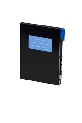 Pagna Notizbuch A5 Go mit Stift 192S kariert azurblau