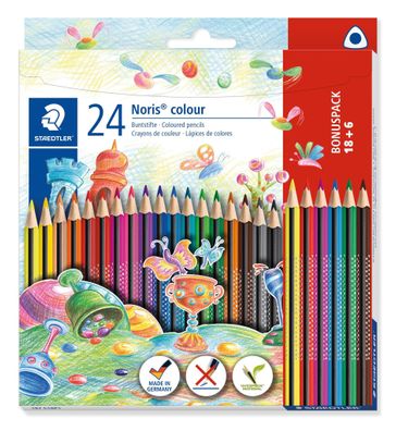 Staedtler Buntstift Noris colo 18 + 6 100% PEFC