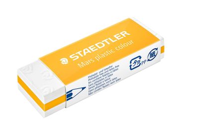Radierer Mars® plastic colour sandgelb, PVC, 65 x 13 x 23 mm, 20 Stück