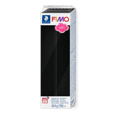 Staedtler Mod. masse Fimo soft 454g schwarz