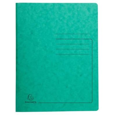 Exacompta Spiralhefter - A4, 300 Blatt, Karton, 355 g/qm, grün