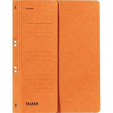 Ösenhefter - A4 1/2 Vorderdeckel kfm. Heftung, orange Manila, 250 g/qm