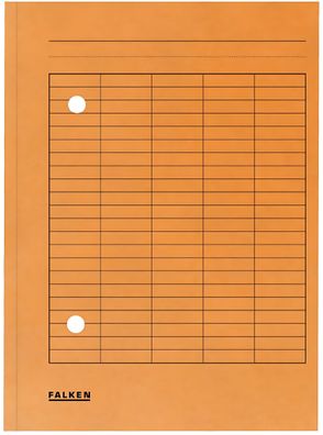 Falken Umlaufmappe - A4, orange, Manilakarton, 250 g/qm