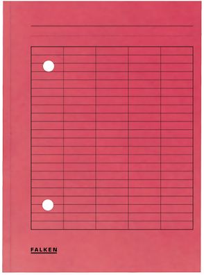 Falken Umlaufmappe - A4, rot, Manilakarton, 250 g/qm