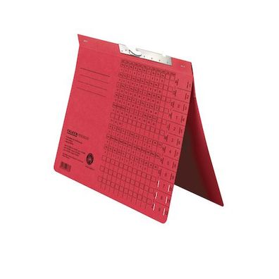 Pendelhefter, für DIN A4, 320g/m² Manila-RC-Krt., kaufm. Heftung, rot