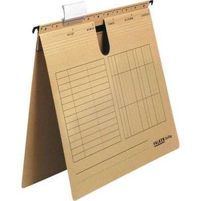 Falken Hängehefter UniReg, 230g/m²-Kraftkarton, Behördenheftung braun