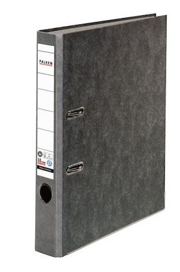 Falken FALKEN Recycling-Wolkenmarmor-Ordner A4, grauer Rücken 50mm