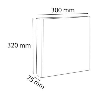 Ordner PP R50 Kreacover weiß