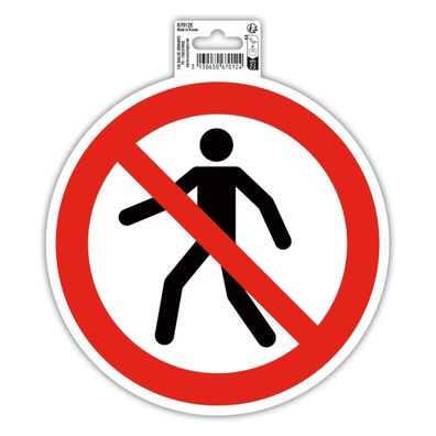 Klebeschild Geh- Fahrverbot 20cm