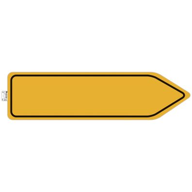 Klebeschild Zwangsumlauf 100cm