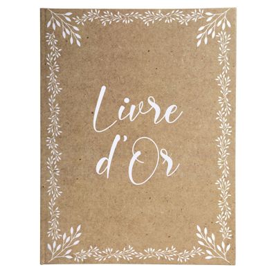Gästebuch 100S gold 27x22 Kraft