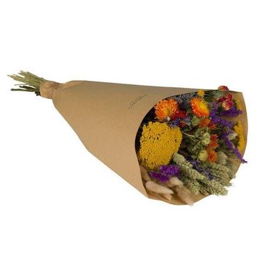 Getrocknete Blumen â?? Feld Blumenstrauß Groß â?? Orange â?? â??60cm â?? Rustikales T