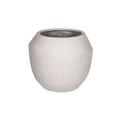 Topf Ruvido Sand â?? Großer Pflanzkébel ß54 x H47cm â?? Rustikales, sandfarbenes Desi