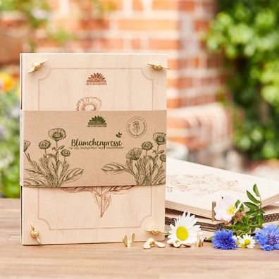 Blumenpresse fér Blumen & Bléten â?? Handgefertigt aus Buchenholz â?? Große Presse 19