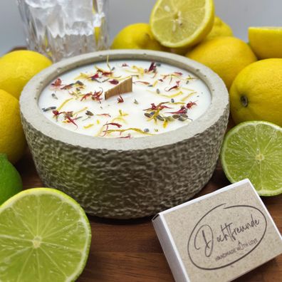 Outdoor Citronella-Betonkerze â??Mugge Schreckâ?? â?? Handgemachter Insektenschutz au