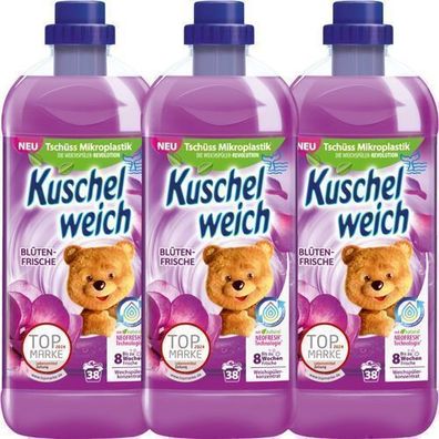 Kuschelweich Blütenfrische Weichspüler 3x1 l