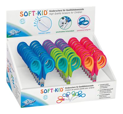 WEDO Bastelschere spitz f. sort Kinderschere Soft-Kid