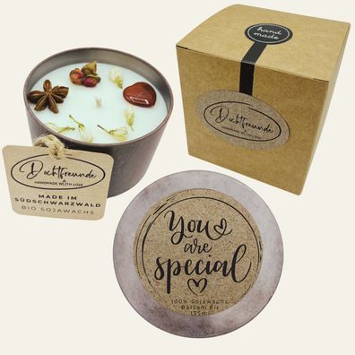 Wertschätzende Duftkerze â??You are Specialâ?? â?? Einzigartiges personalisierbares G
