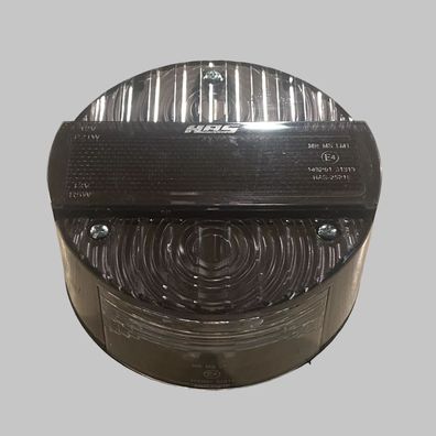 Rücklicht 120mm für MZ/Simson grau mit Prüfzeichen und Kennzeichen Beleuchtung