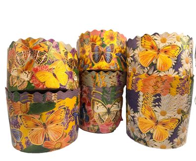 Osterbrot Backform Papier 10er Set Ø13 cm - Hitzebeständige Einweg Osterkuchen
