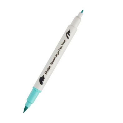 Pentel Kalligrafiest. BrushPenTwin h. tk gn