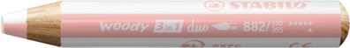 Stabilo woody 3 in 1 duo weiss/apricot