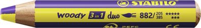 Stabilo woody 3 in 1 duo gelb/violett