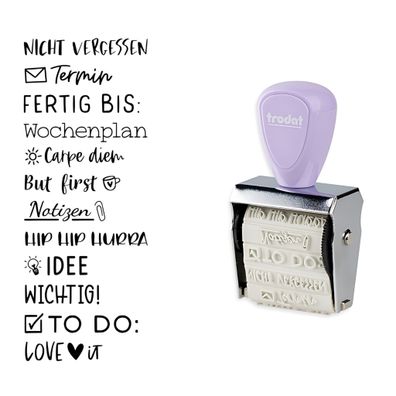 WEDO Trodat Creative Stempel SB Text Bullet-Journal / lila