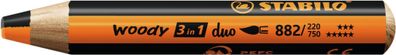 Stabilo woody 3 in 1 duo orange/schwarz