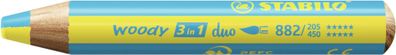 Stabilo woody 3 in 1 duo gelb/cyanblau