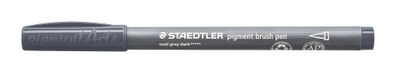 Staedtler pigment brush pen kaltgrau dunkel